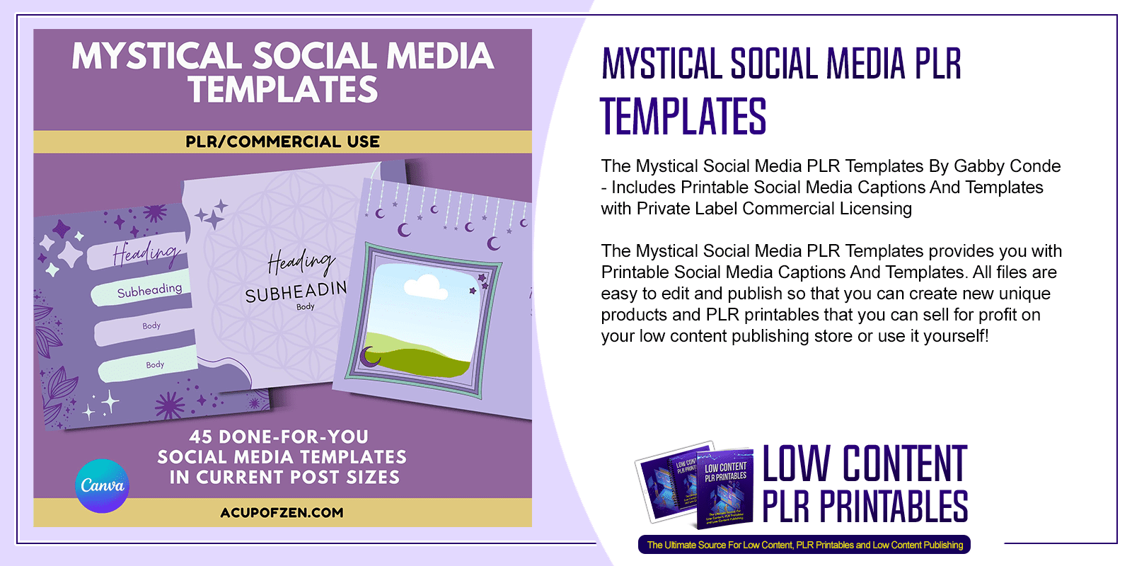 Mystical Social Media PLR Templates