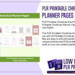 PLR Printable Christmas Eve Planner Pages 1