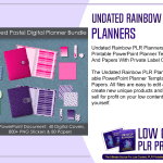 Undated Rainbow PLR Planners