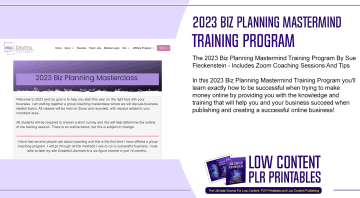 2023 Biz Planning Mastermind Training Program