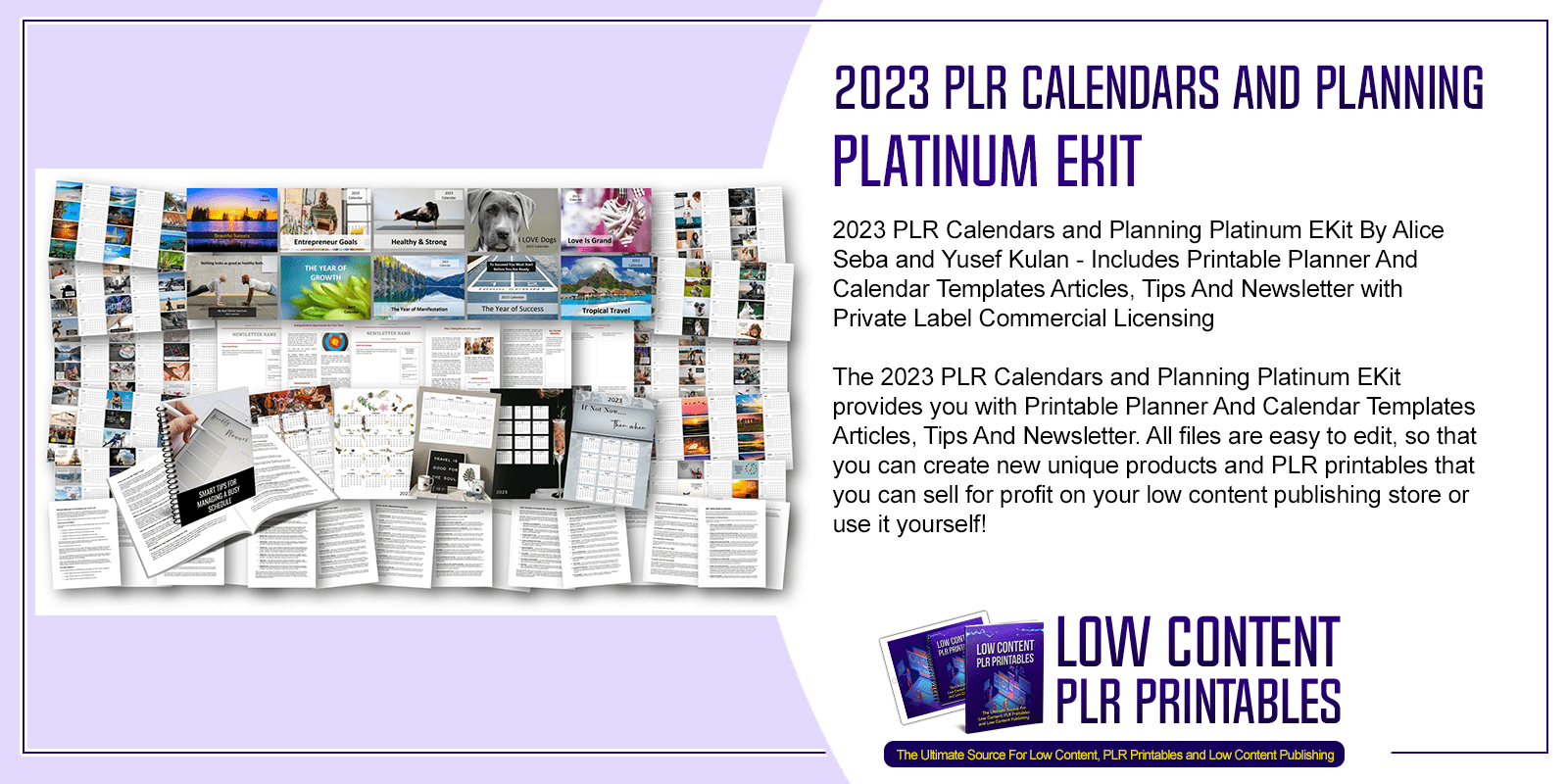 2023 PLR Calendars and Planning Platinum EKit