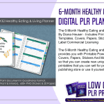 6 Month Healthy Eating and Living Digital PLR Planner