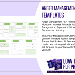 Anger Management PLR Planner Templates