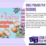 Bible Psalms PLR Coloring Page Designs