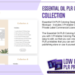 Essential Oil PLR Coloring Designs Collection