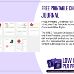FREE Printable Christmas PLR Journal
