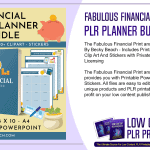 Fabulous Financial Print and Digital PLR Planner Bundle