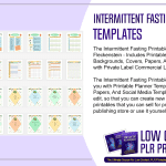 Intermittent Fasting Printable PLR Templates