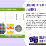 Journal Pattern PLR Printable Designs