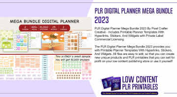PLR Digital Planner Mega Bundle 2023