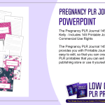 Pregnancy PLR Journal 145 Pages in PowerPoint