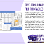 Developing Discipline and Routine PLR Printables eKit Package