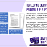 Developing Discipline and Routine Printable PLR Poster and Article