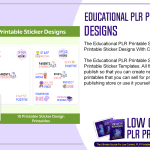 Educational PLR Printable Sticker Designs