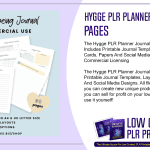 Hygge PLR Planner Journal 69 Pages