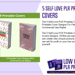 5 Self Love PLR Printable Covers