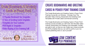 Create Bookmarks and Greeting Cards in Power Point Training Course