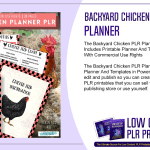 Backyard Chicken PLR Planner