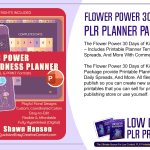 Flower Power 30 Days of Kindness PLR Planner Package