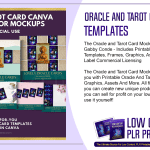 Oracle and Tarot Card Mockup PLR Templates