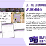 Setting Boundaries PLR Worksheets