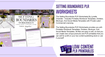 Setting Boundaries PLR Worksheets