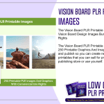 Vision Board PLR Printable Images