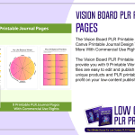 Vision Board PLR Printable Journal Pages
