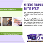 Wedding PLR Printable Social Media Posts
