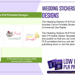 Wedding Stickers PLR Printable Designs