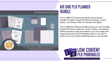 Air BNB PLR Planner Bundle