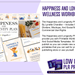 Happiness and Longevity Plan PLR Wellness Workbook