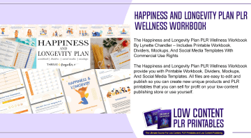 Happiness and Longevity Plan PLR Wellness Workbook