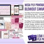 Mega PLR Printables Bundle Blowout Canva Templates