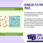 Seamless PLR Printable Pattern Designs