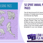 50 Spirit Animal PLR Coloring Pages