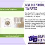 Goal PLR Printable Social Media Templates
