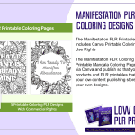 Manifestation PLR Printable Coloring Designs