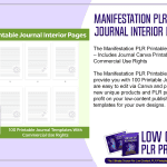 Manifestation PLR Printable Journal Interior Pages