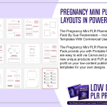 Pregnancy Mini PLR Planner 18 layouts in PowerPoint