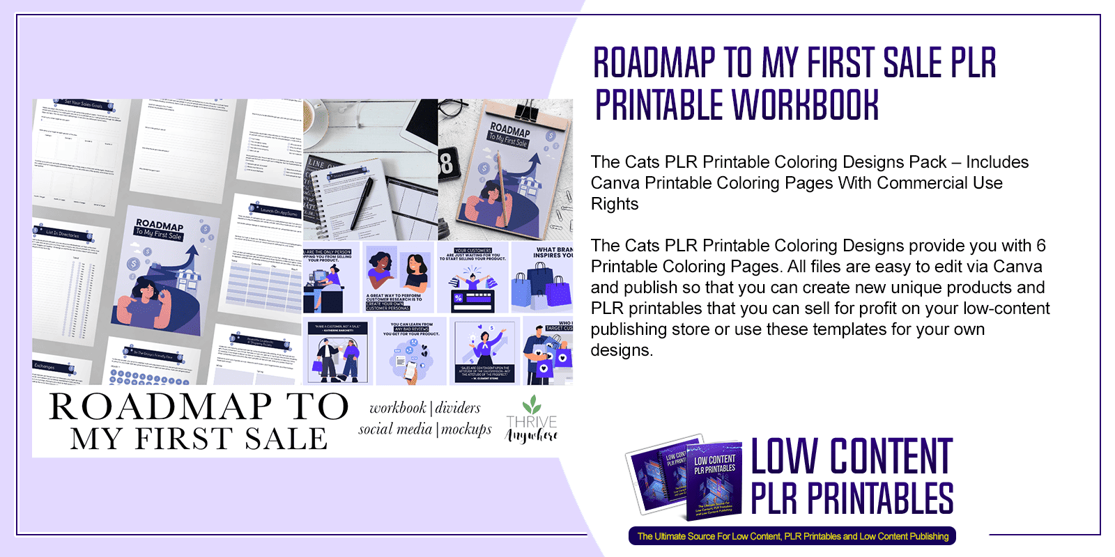 Roadmap To My First Sale PLR Printable Workbook