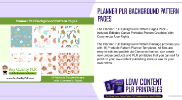 Planner PLR Background Pattern Pages