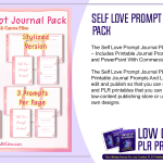 Self Love Prompt Journal PLR Pack