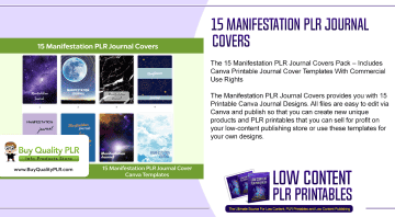 15 Manifestation PLR Journal Covers