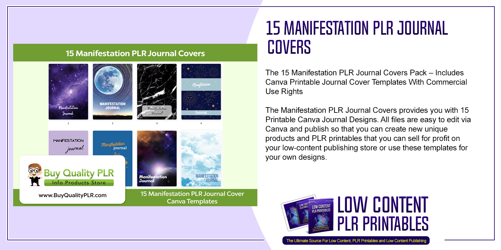 15 Manifestation PLR Journal Covers