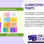 16 Manifestation PLR Printable Prompts