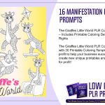 Giraffes Little World PLR Coloring Package