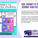 Kids Journey To Thankfulness PLR Journal Template