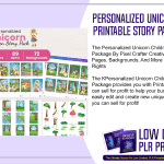 Personalized Unicorn Children PLR Printable Story Package