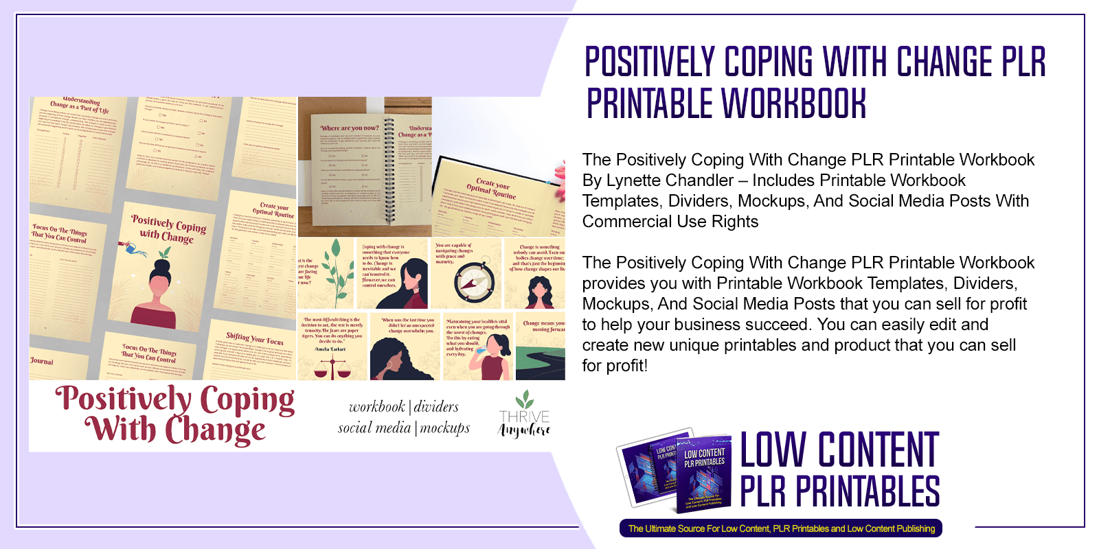 Positively Coping With Change PLR Printable Workbook